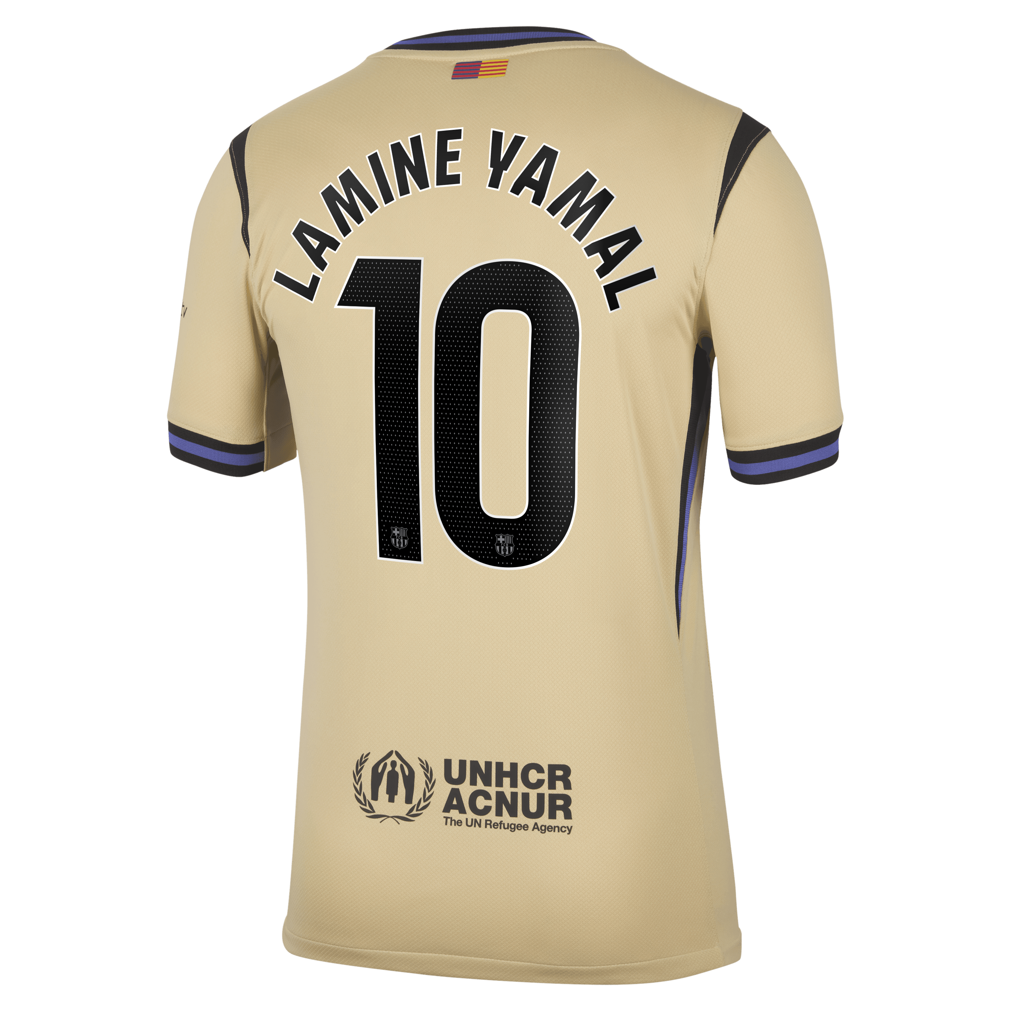 Lamine Yamal #10 2025/26 Barcelona Soccer Jersey Away Custom Football Shirt Fan Version