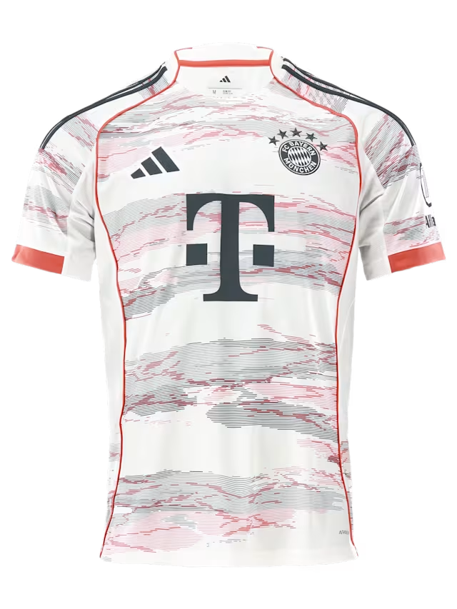 Musiala #10 2025/26 Bayern Munich Soccer Jersey Away Custom Football Shirt Fan Version