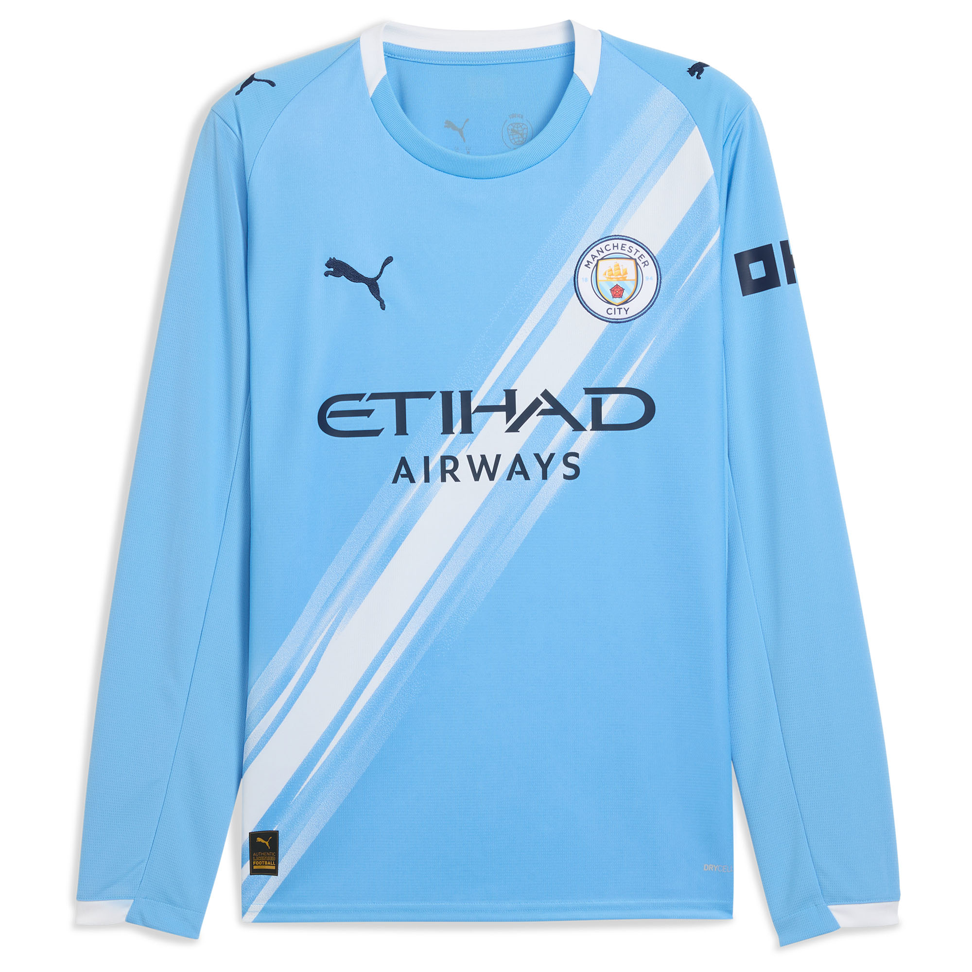 Erling Haaland #9 2025/26 Manchester City Long Sleeves Soccer Jersey Home Custom Football Shirt