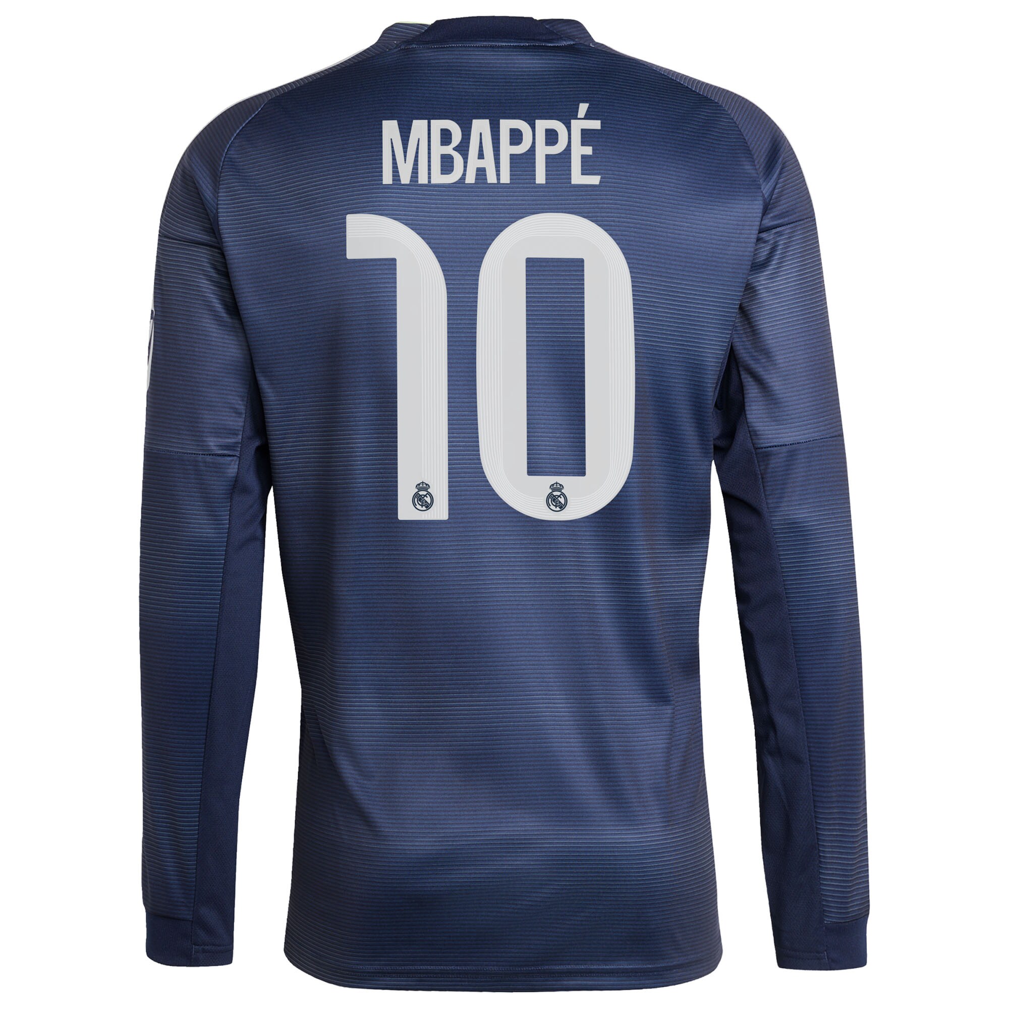 MBAPPÉ #10 2025/26 Real Madrid Long Sleeves Soccer Jersey Away Custom Football Shirt