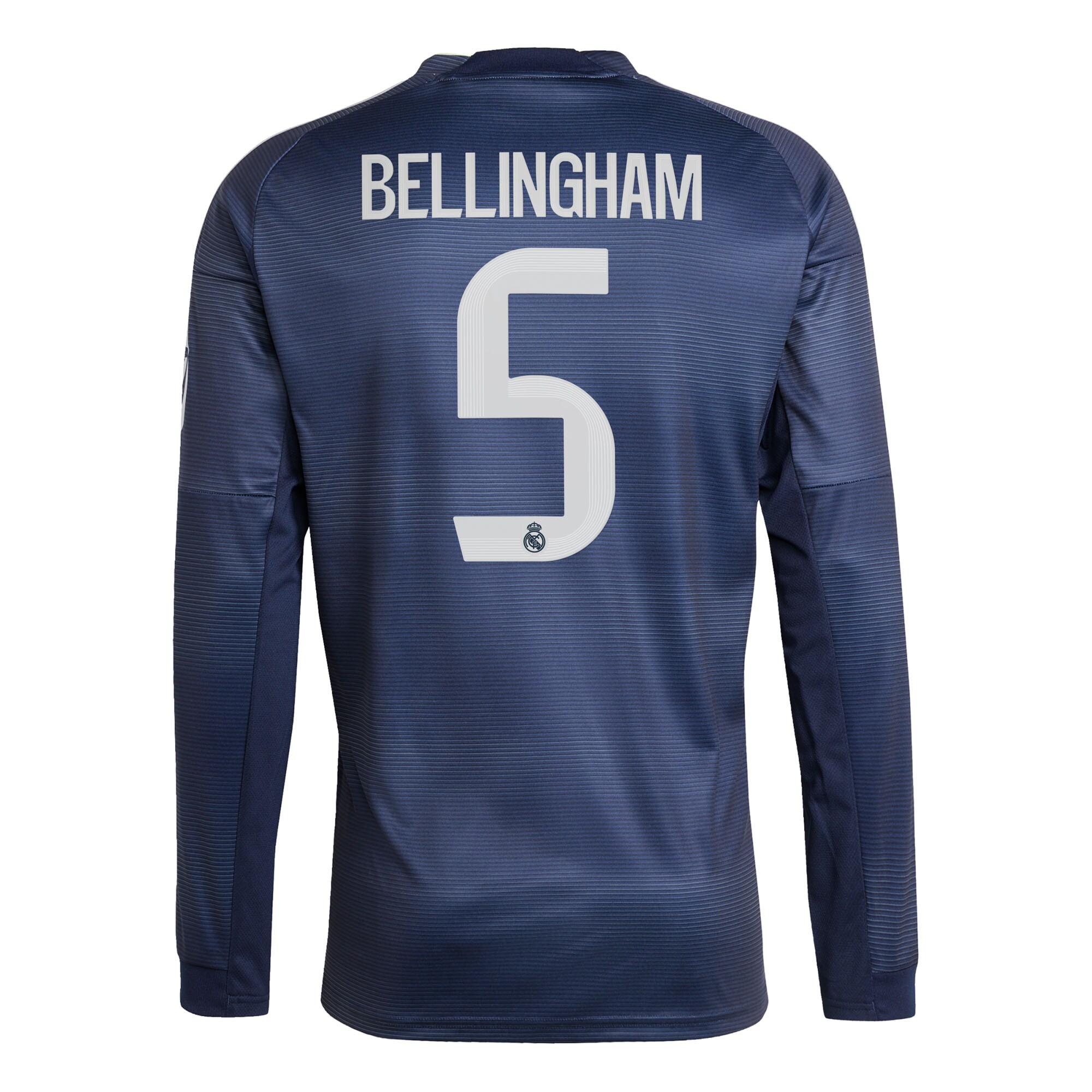 Bellingham #5 2025/26 Real Madrid Long Sleeves Soccer Jersey Away Custom Football Shirt