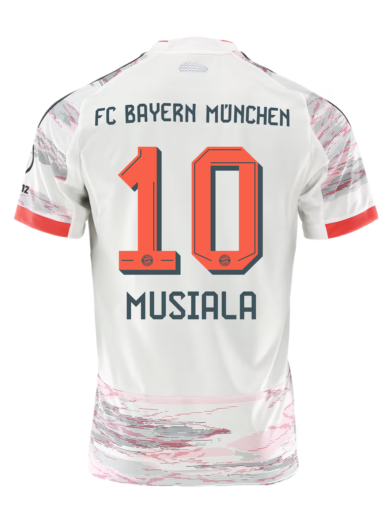 Musiala #10 2025/26 Bayern Munich Soccer Jersey Away Custom Football Shirt Fan Version