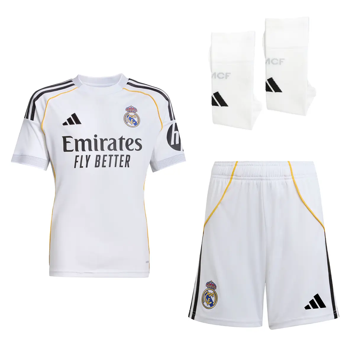 VINI JR. #7 2025/26 Real Madrid Home Kids Kits Full Soccer Football Shirt