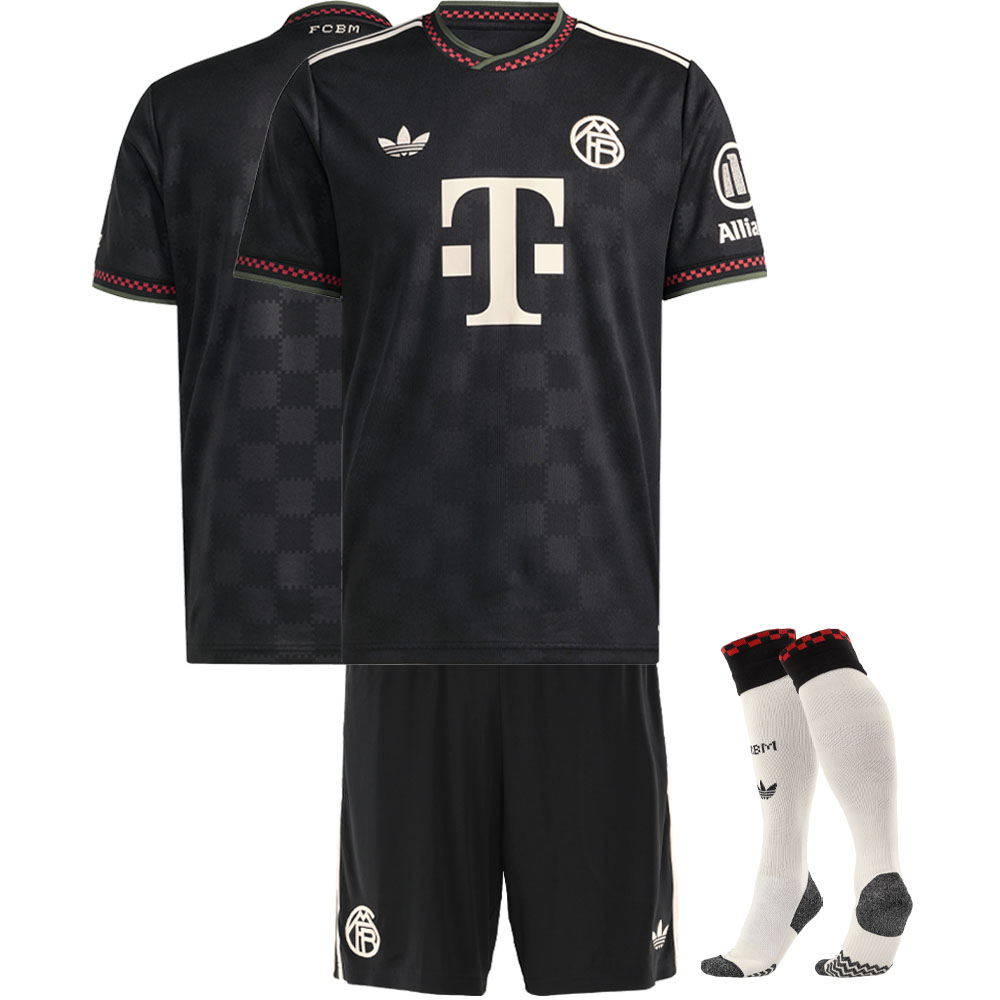2025/26 Bayern Munich Kids & Adults Third Away Full Soccer Kits Football Shirt