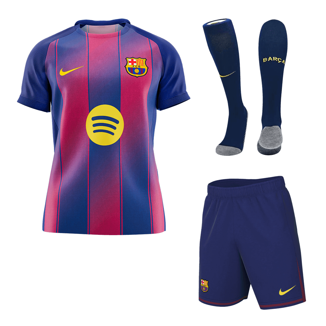 2025/26 Barcelona Kids & Adults Home Full Soccer Kits Football Shirt