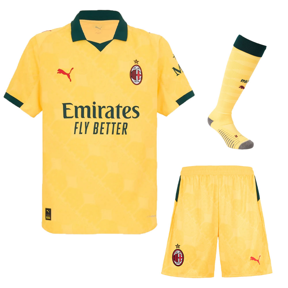 2025/26 AC Milan Kids & Adults Third Away Full Soccer Kits Football Shirt