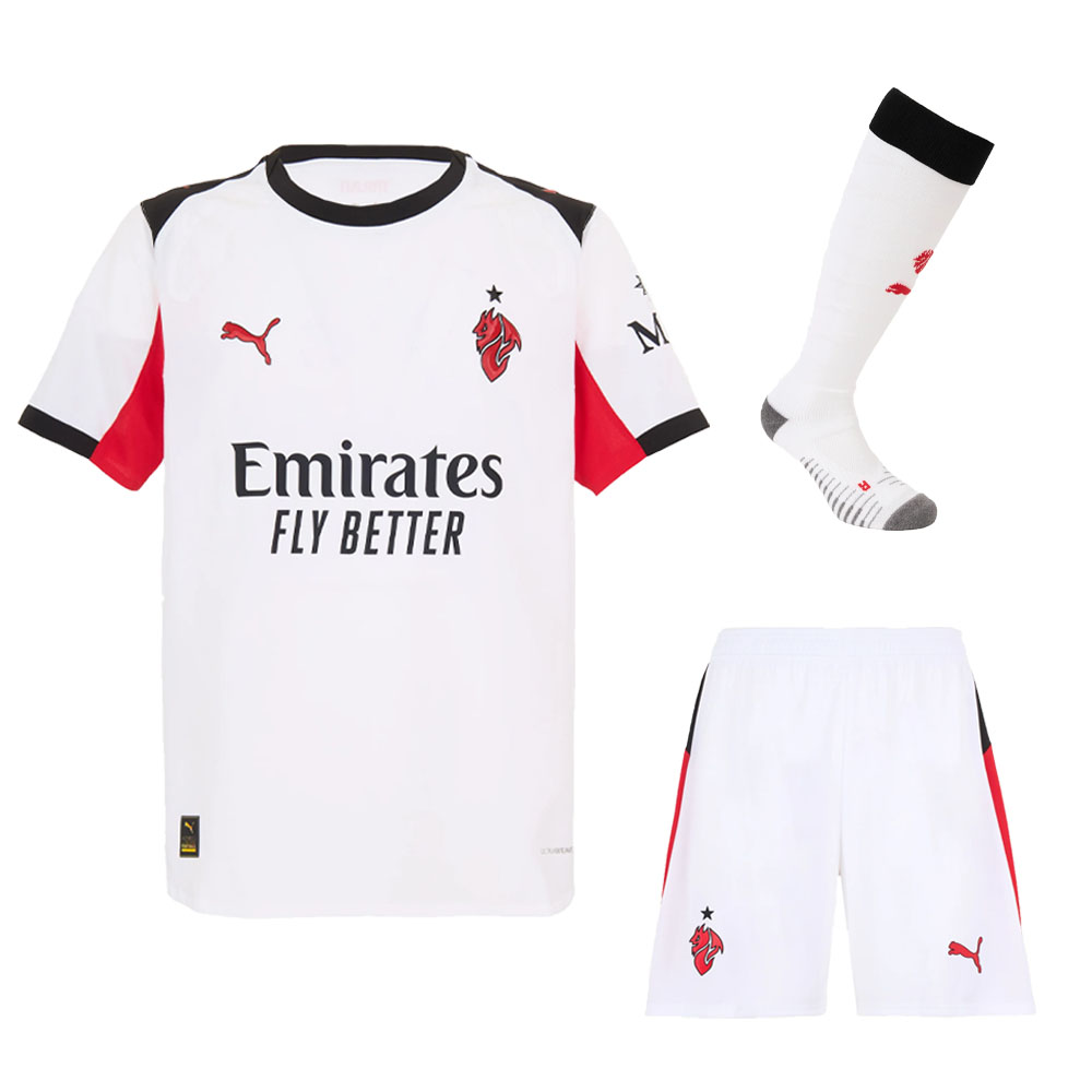 2025/26 AC Milan Kids & Adults Away Full Soccer Kits Football Shirt