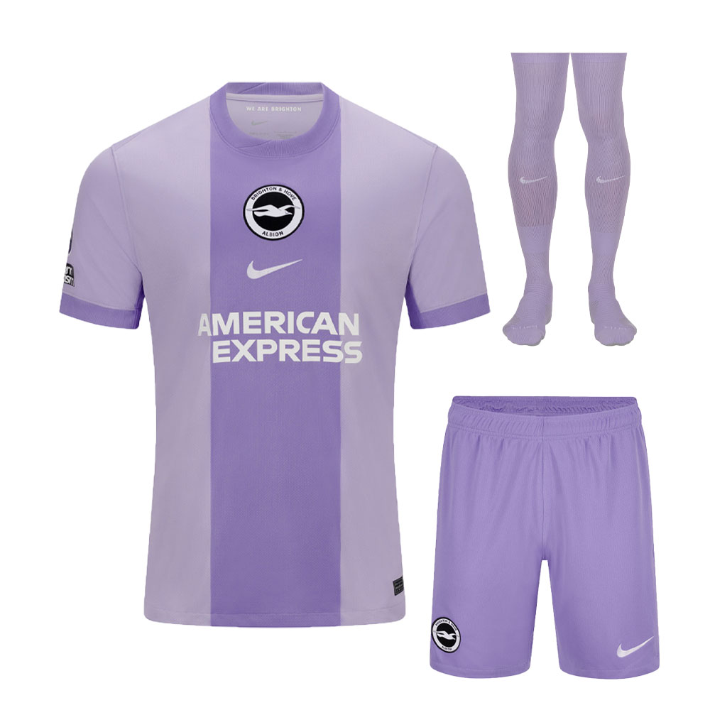 2025/26 Brighton Kids & Adults Away Full Soccer Kits Football Shirt