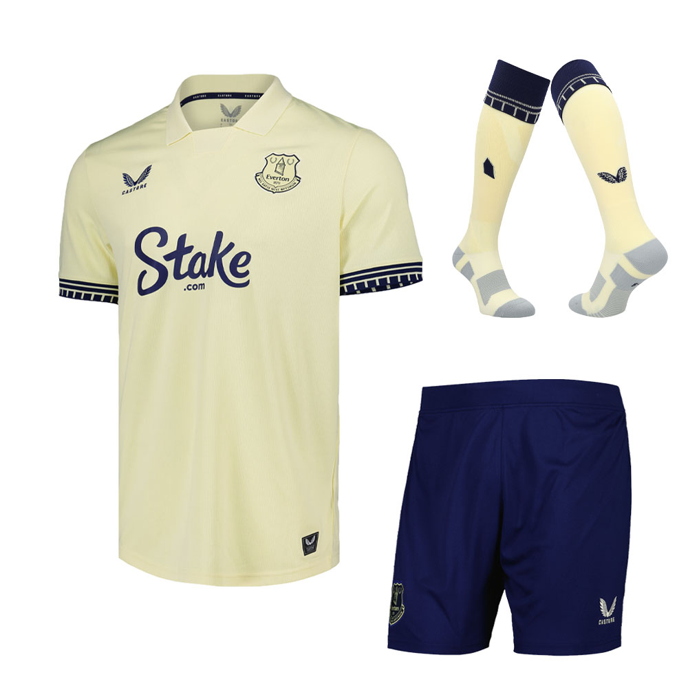 2025/26 Everton Kids & Adults Away Full Soccer Kits Football Shirt