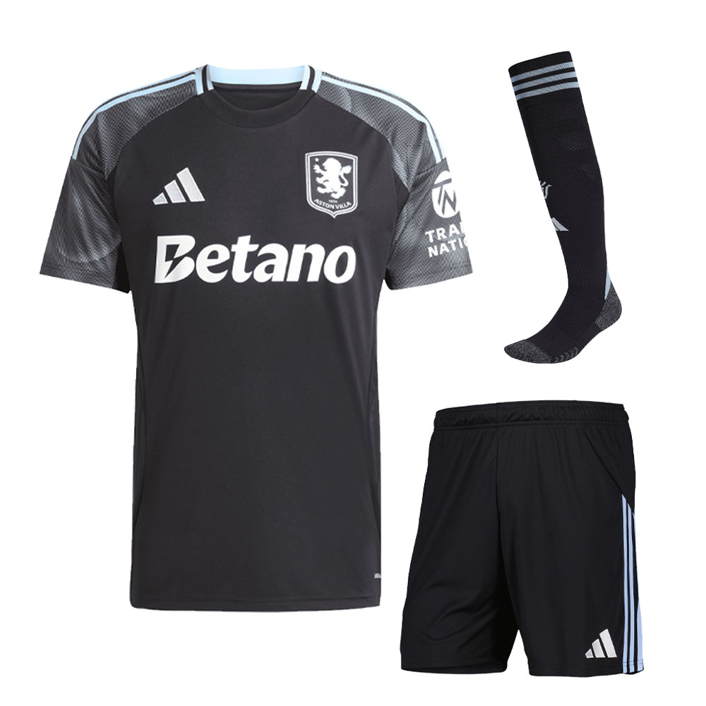 2025/26 Aston Villa Kids & Adults Away Full Soccer Kits Football Shirt