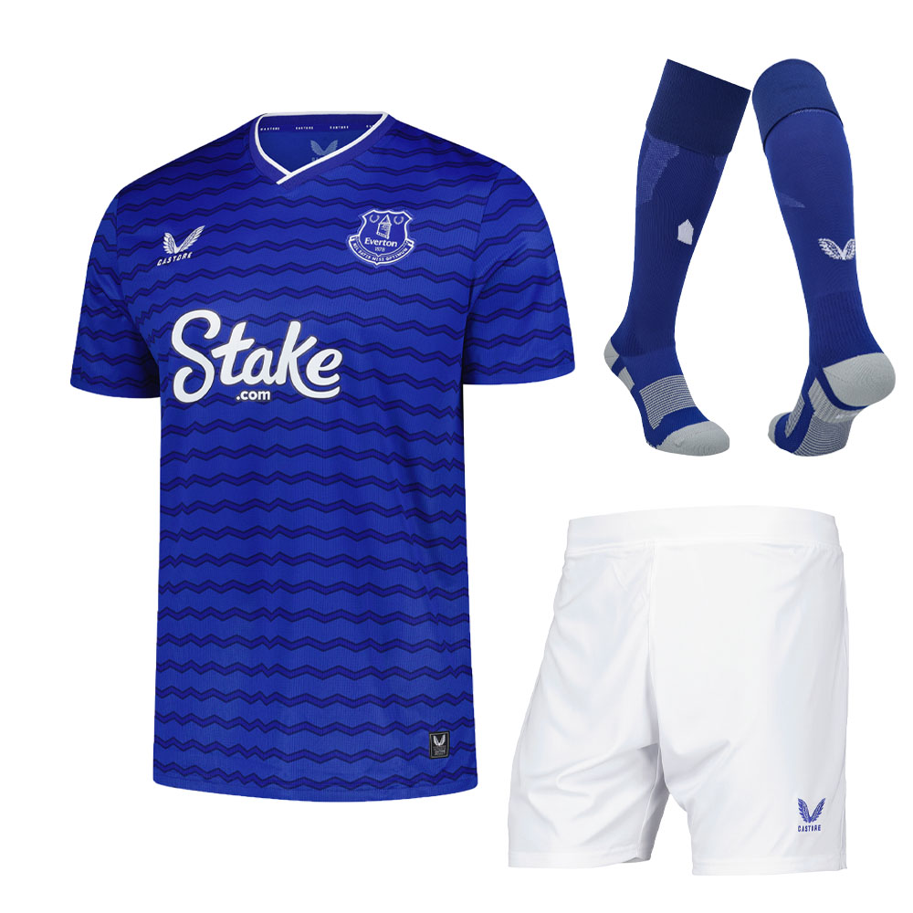 2025/26 Everton Kids & Adults Home Full Soccer Kits Football Shirt
