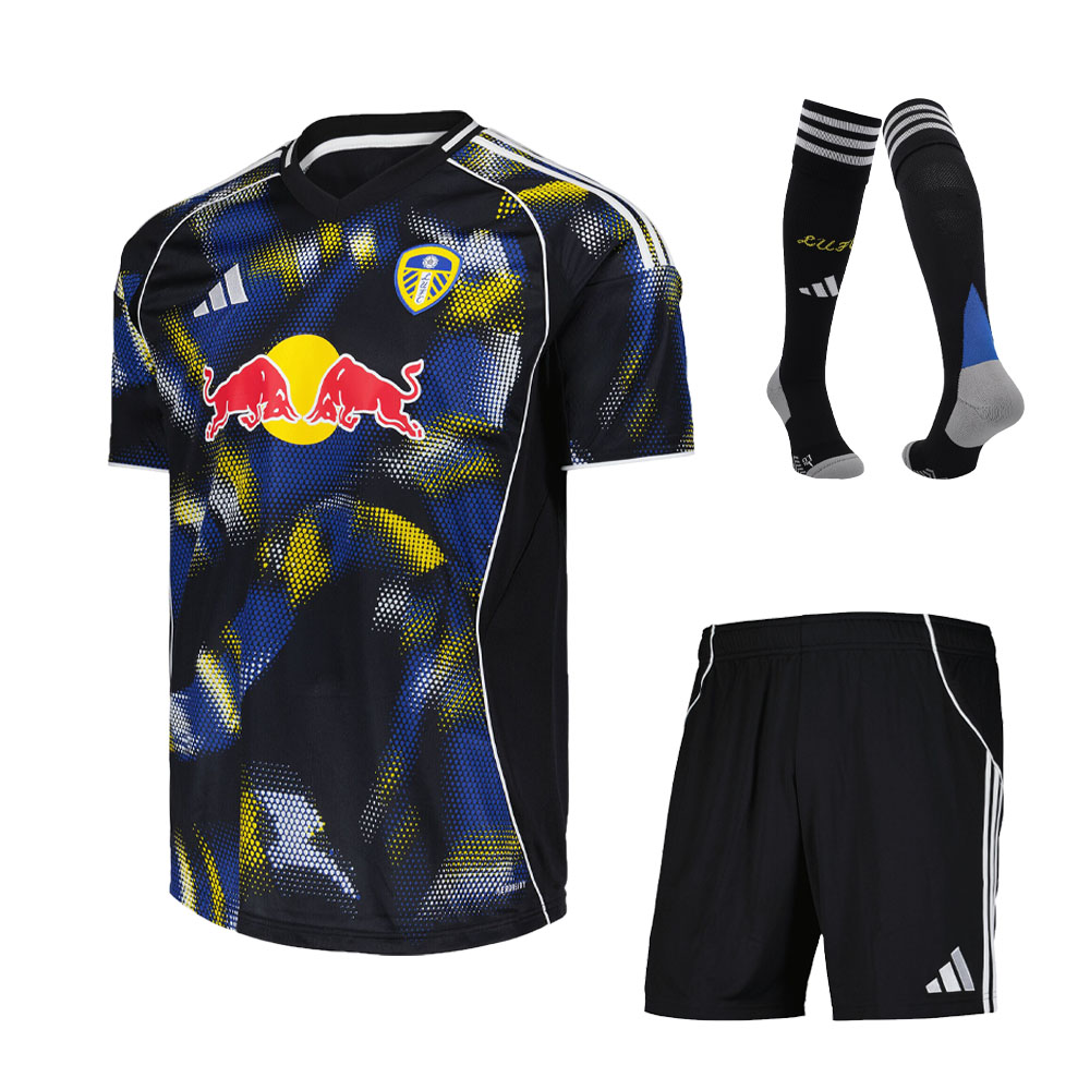 2025/26 Leeds United Kids & Adults Third Away Full Soccer Kits Football Shirt