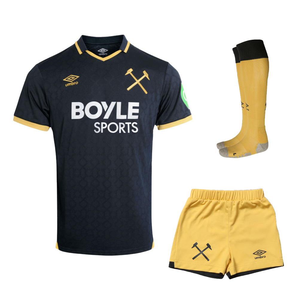 2025/26 West Ham United Kids & Adults Third Away Full Soccer Kits Football Shirt