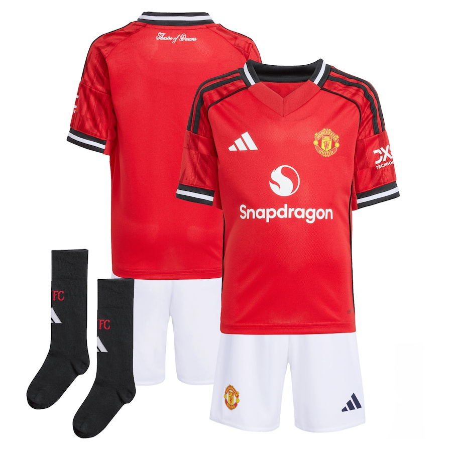 2025/26 Manchester United Home Kids Kits Football Shirt