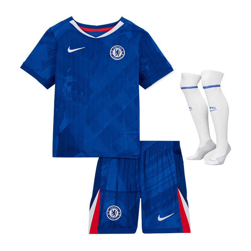 2025/26 Chelsea Kids Home Full Soccer Kits Football Shirt with socks